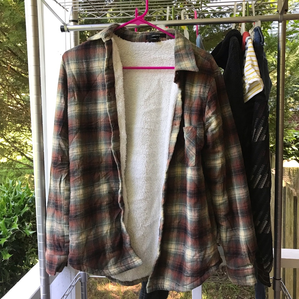 Forever 21 Fluffy Flannel- S